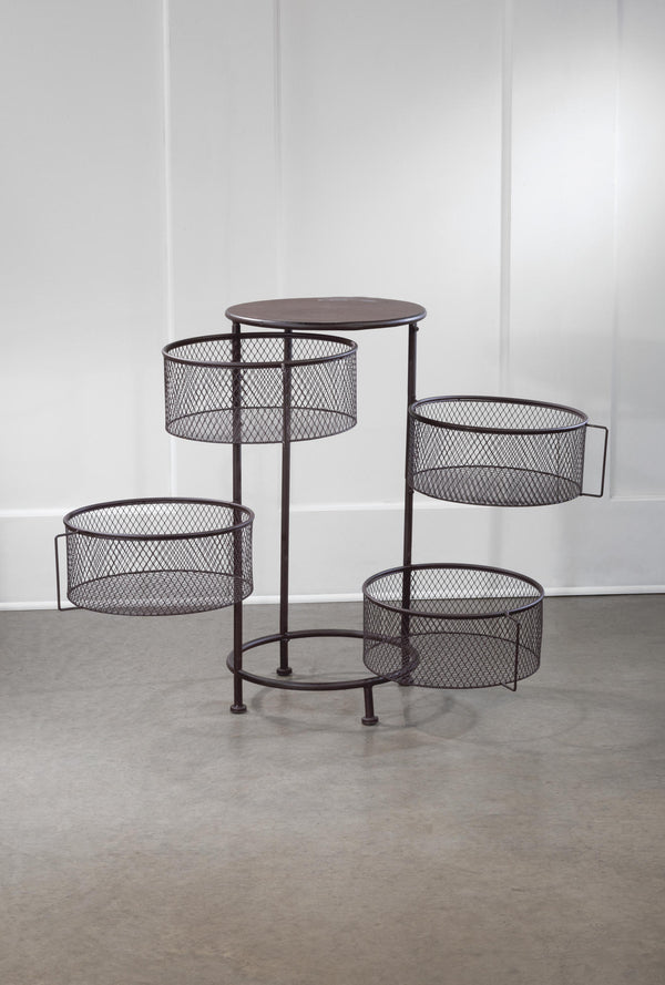 4 Bin Mesh Swivel Drawer Display