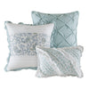 Dawn 6 Piece Cotton Percale Reversible Coverlet Set - Blue