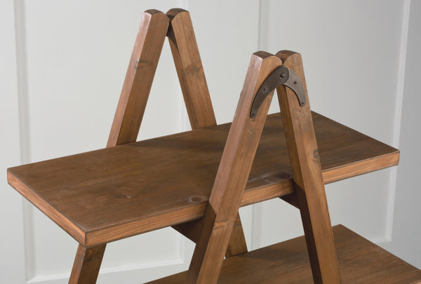 4 Tier A-Frame Display Shelf - Natural - Gifts for You 'n Me