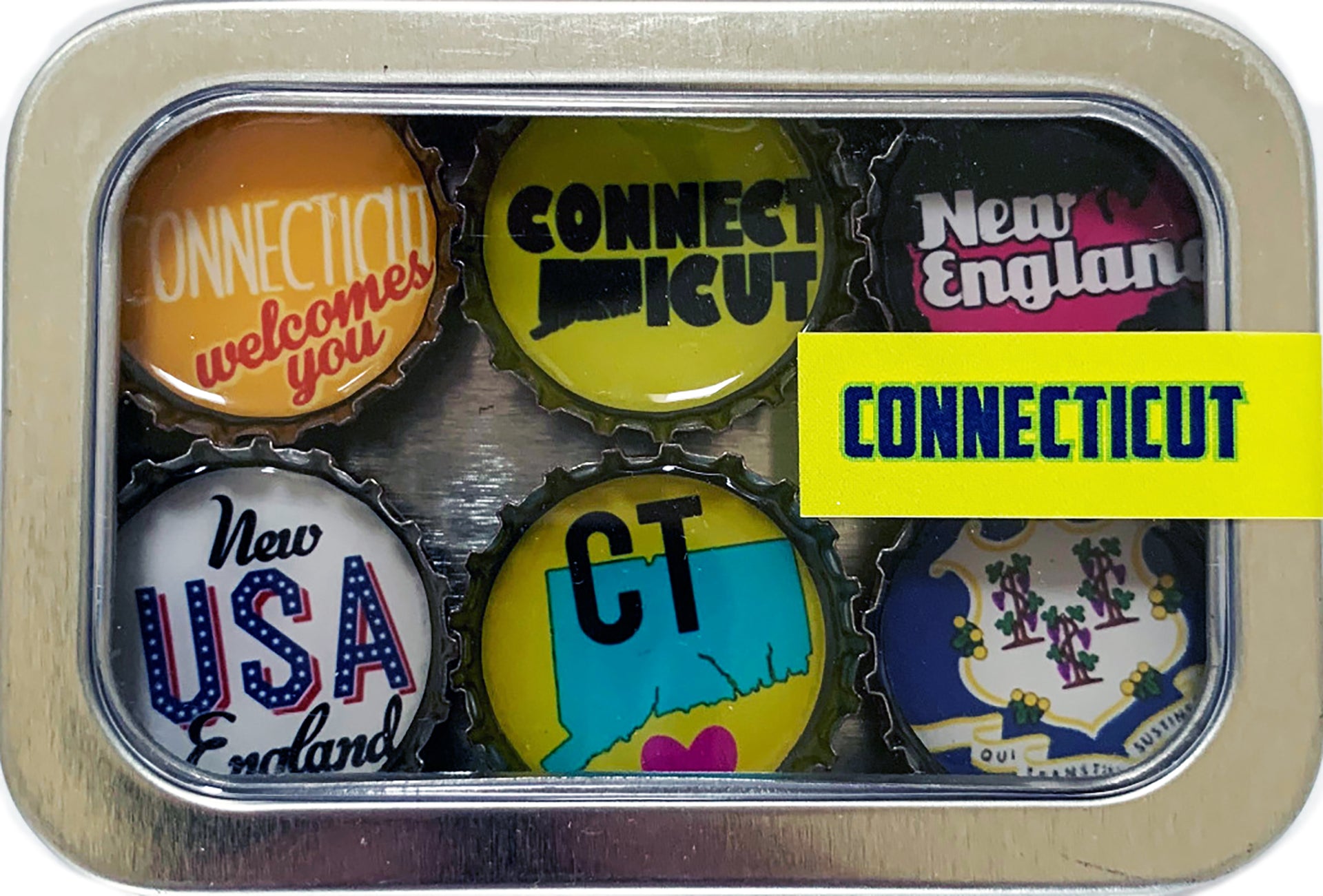 Connecticut Magnets - Set of 6 - Gifts for You 'n Me