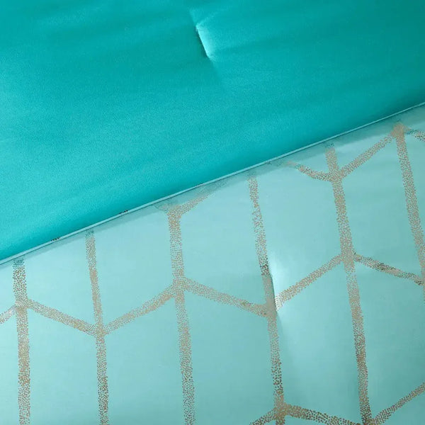 Raina Metallic Printed Comforter Set by Intelligent Design - Gifts for You 'n Me