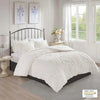 Viola 3 Piece Tufted Cotton Chenille Damask Comforter Set  by Madison Park