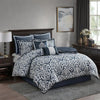 Odette 8 Piece Jacquard Comforter Set by Madison Park