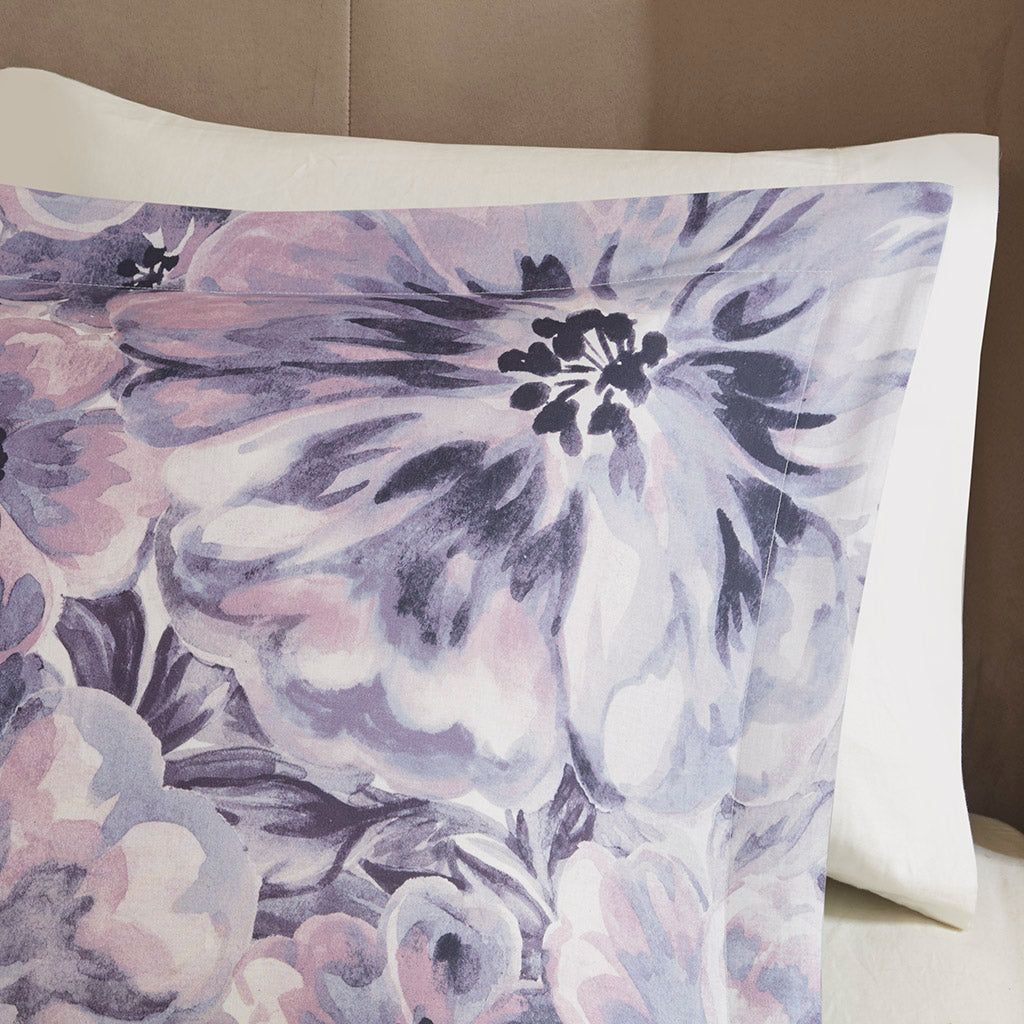 Enza 7 Piece Cotton Printed Comforter Set  by Madison Park