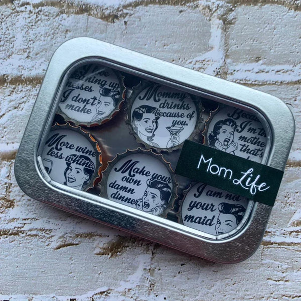 Mom Life / Mother's Day Magnets - Set of 6 - Gifts for You 'n Me