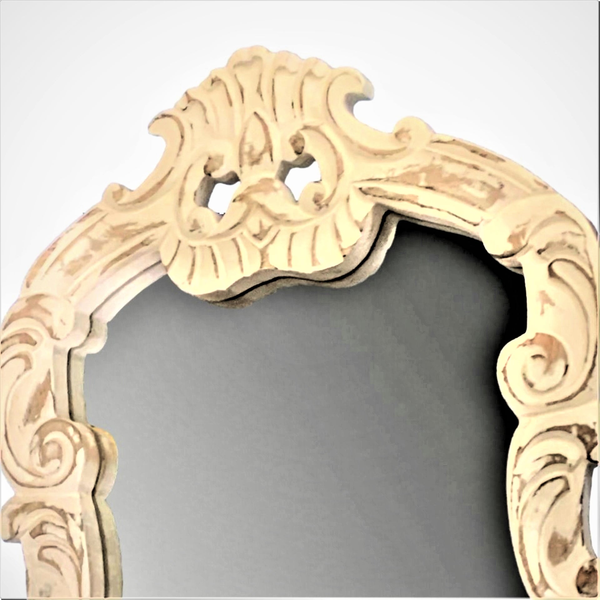 Royal Orleans Hand-Carved Wood Vanity Wall Mirror