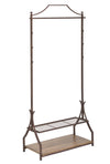 Garment Rack with Wood Veneer Base