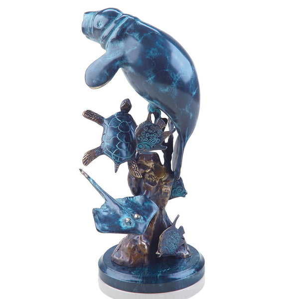 Manatee and Friends Sculpture