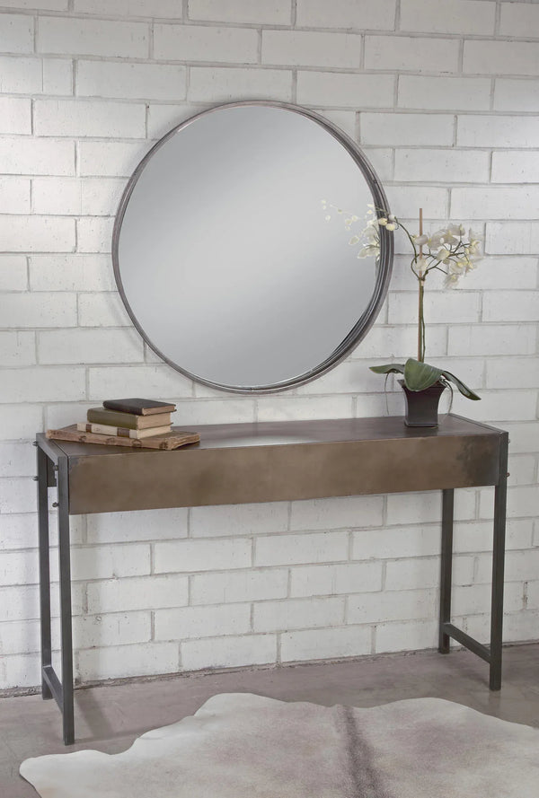 Industrial Bronze Metal Console Table - Gifts for You 'n Me