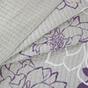 Lola 6 Piece Reversible Cotton Printed Coverlet Set - Purple