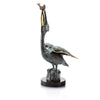 Pelican Eating Fish Sculpture