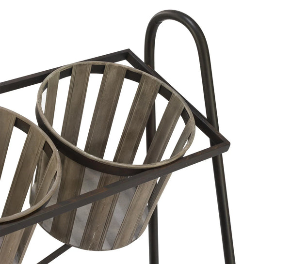 2-Tier Iron Display w/ Removable Baskets - Gifts for You 'n Me