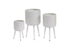 Textured Metal Bins - Set of 3