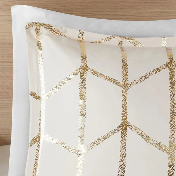 Raina Metallic Printed Comforter Set by Intelligent Design - Gifts for You 'n Me