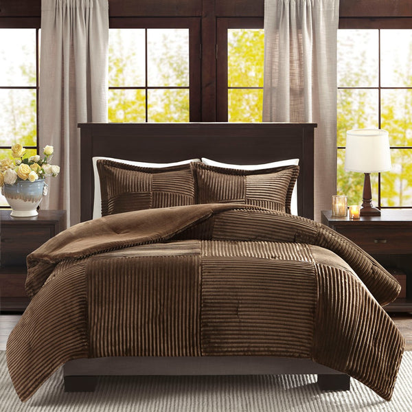 Parker Corduroy Plush Comforter Mini Set by Madison Park - Gifts for You 'n Me