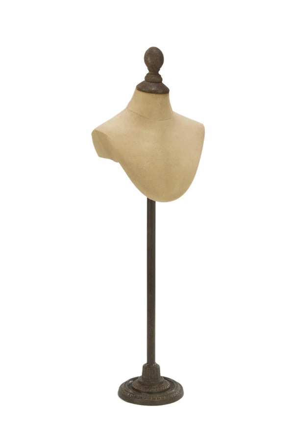 Antiqued Tabletop Neck Form - Gifts for You 'n Me