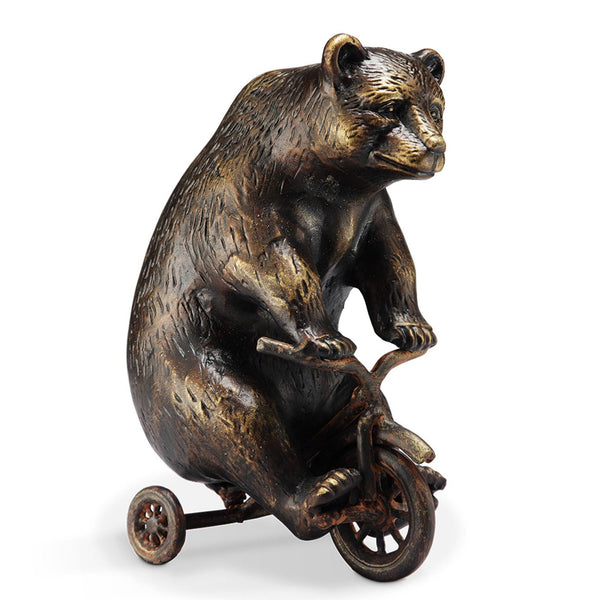 Big Bear on Little Trike Garden Sculpture SPI Home