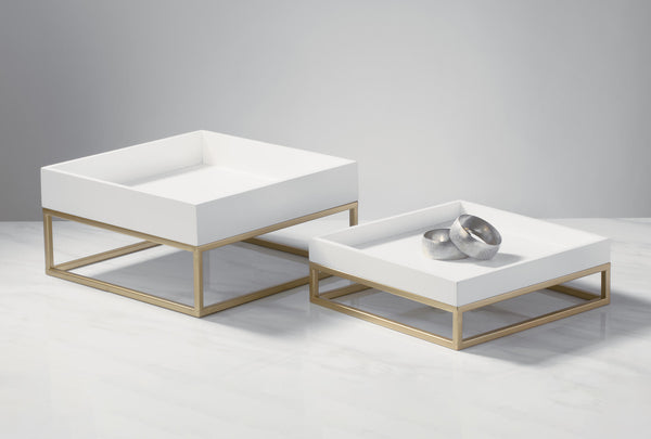 Set of 2 Wooden Square Riser/Bins - Gifts for You 'n Me