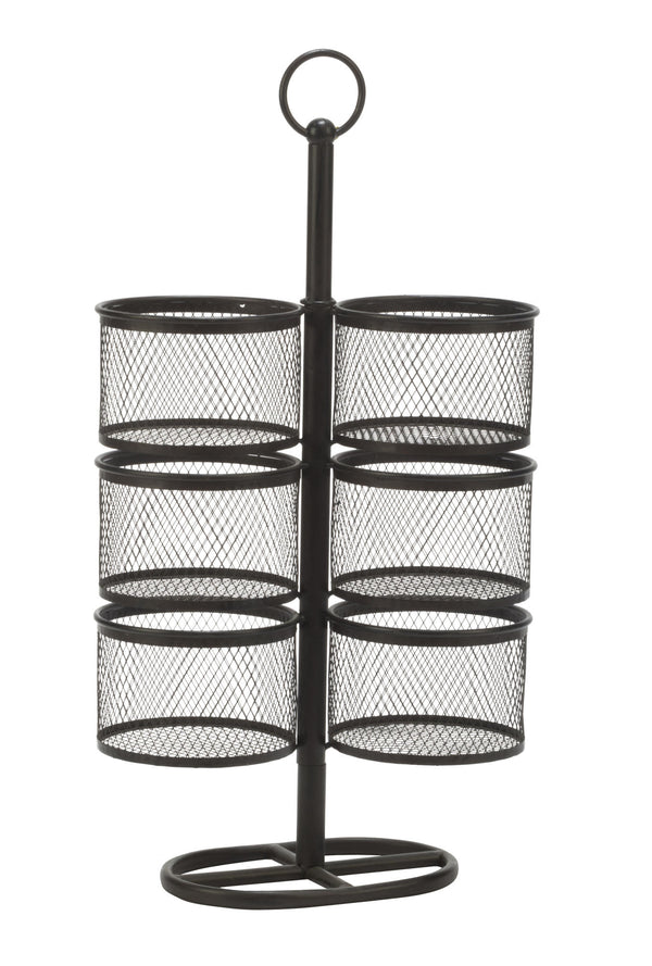 6 Bin Mesh Rotating Display