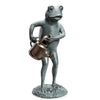 Frog with Watering Can Garden Statue