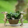 Rabbit Family Planter Holder