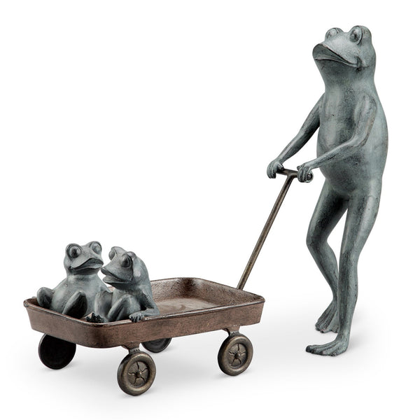 Frog Family with Wagon Planter SPI Home