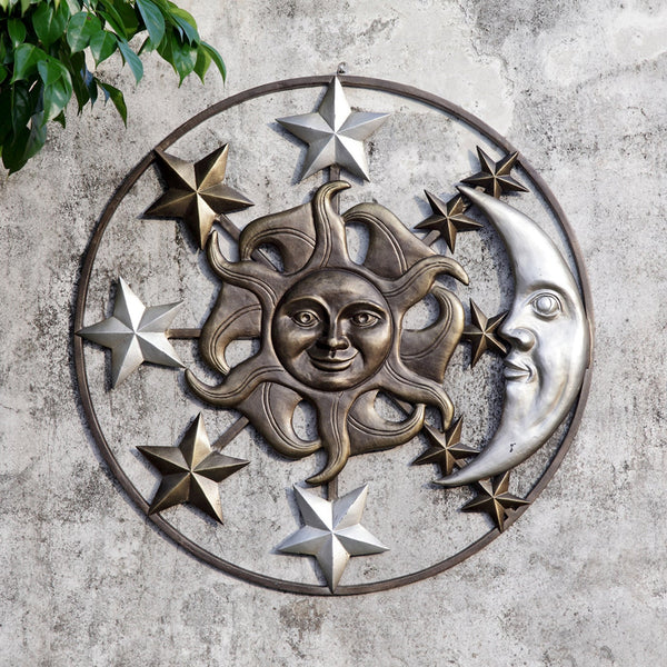 Sun Moon and Stars Wall Plaque SPI Home