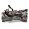 Lazy Reader Garden Sculpture - Bear