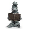 Eager Frogs Readers Garden Sculpture
