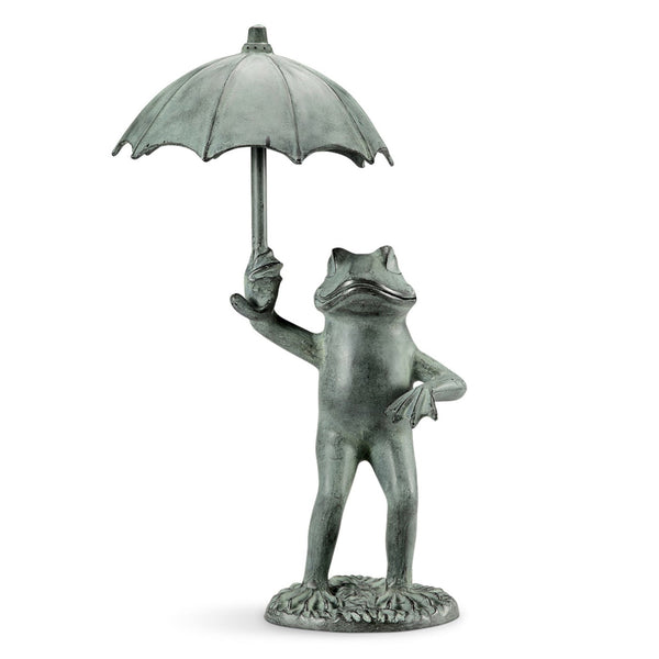 Frog with Umbrella Garden Spitter SPI Home