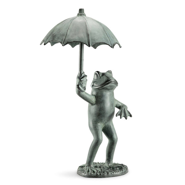 Frog with Umbrella Garden Spitter SPI Home