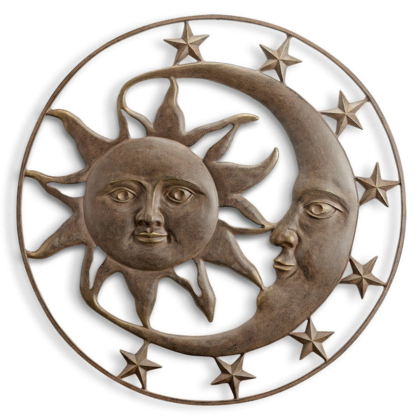 Celestial Splendor Sun and Moon Wall Plaque SPI Home