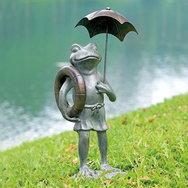 Pool Partner Frog Garden Sculpture - Gifts for You 'n Me
