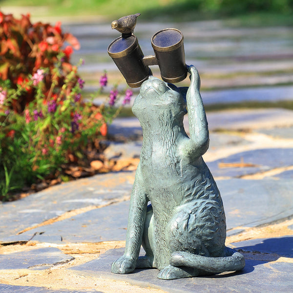 Observant Cat Garden Sculpture SPI Home
