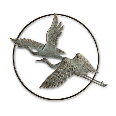 Herons in Flight Garden Wall Hanging