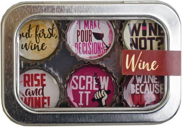 Wine Magnets - Set of 6