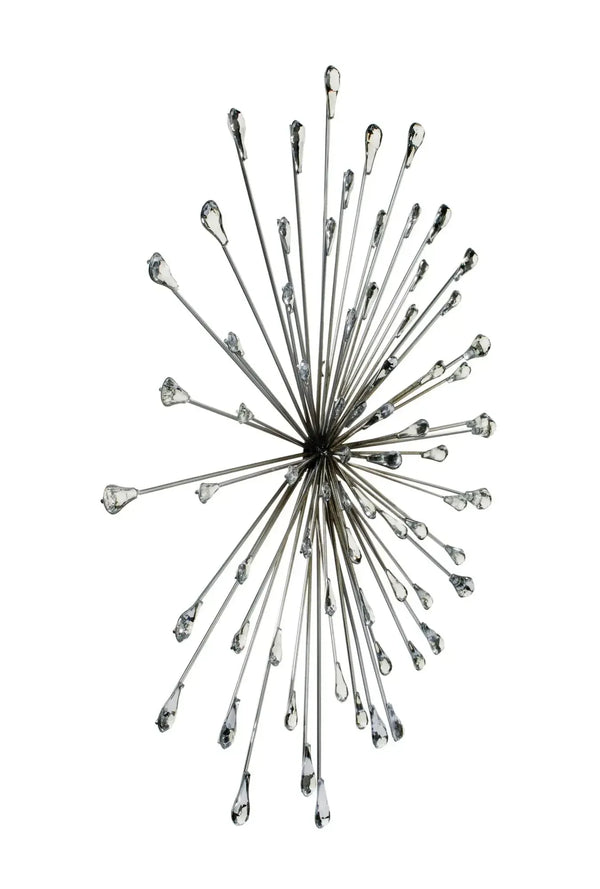 Silver Starburst Wall Art - Gifts for You 'n Me