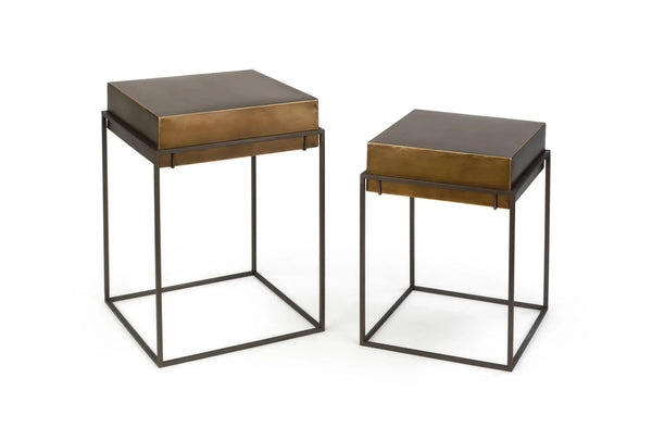 Metal Convertible Side Tables/Bins Set - Gifts for You 'n Me