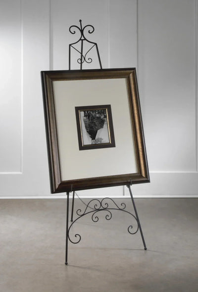 York Black Floor Easel