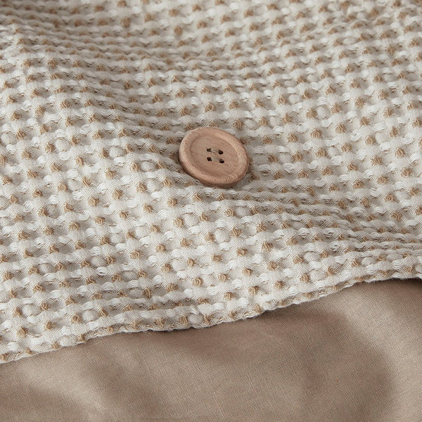 Mara 4 PC Cotton and Rayon from Bamboo Blend Waffle Weave Comforter Cover Set w/removable insert - Gifts for You 'n Me