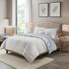 Sofia Reversible Comforter Set with Bed Sheets in Blue