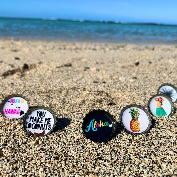 Aloha Summer Magnets - Set of 6