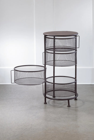 4 Bin Mesh Swivel Drawer Display