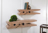 Natural Clothespin Shelf - Set/2