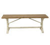 Antiqued Wooden French Farmhouse Bench