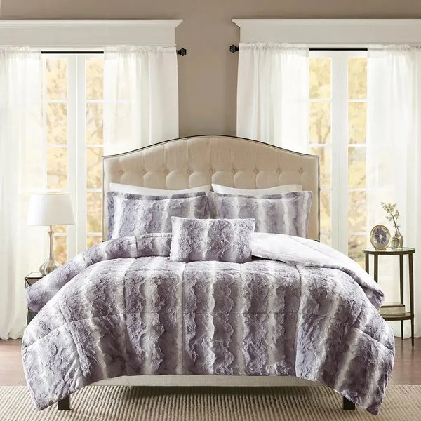 Zuri Faux Fur Comforter Set by Madison Park - Gifts for You 'n Me