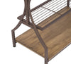 Garment Rack with Wood Veneer Base