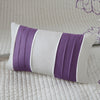Lola 6 Piece Reversible Cotton Printed Coverlet Set - Purple