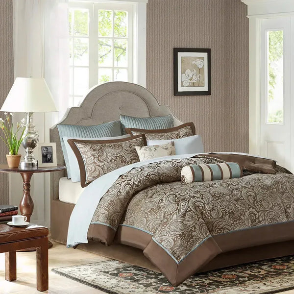 Aubrey 12 Piece Complete Bed Set by Madison Park - Gifts for You 'n Me