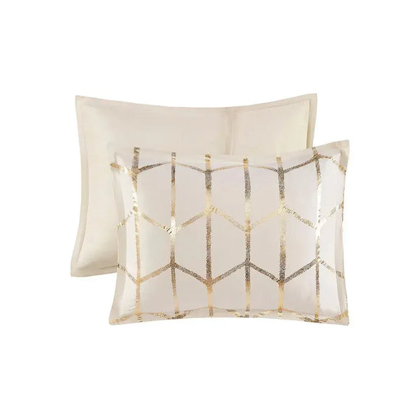 Raina Metallic Printed Comforter Set by Intelligent Design - Gifts for You 'n Me